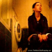 A very pretty Hispanic girl is observed using the bathroom, peeing and wiping, in this hidden camera-type video.
